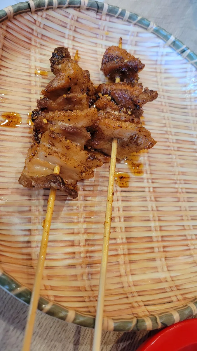 Pork Belly Skewer 五花肉 2pc, Slurp Noodle 嗦粉